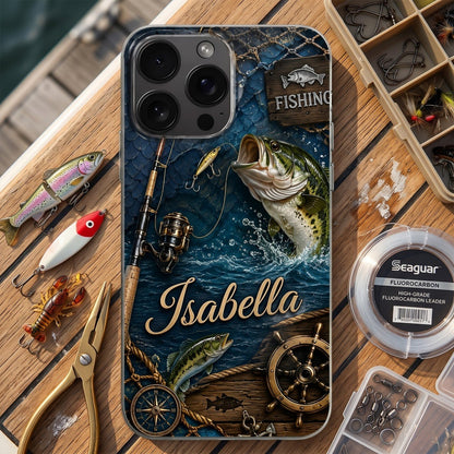 Fishing Passion - Personalized Clear Phone Case, Gift For Fishing Lovers