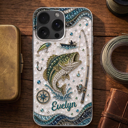 Fishing Passion - Personalized Clear Phone Case, Gift For Fishing Lovers