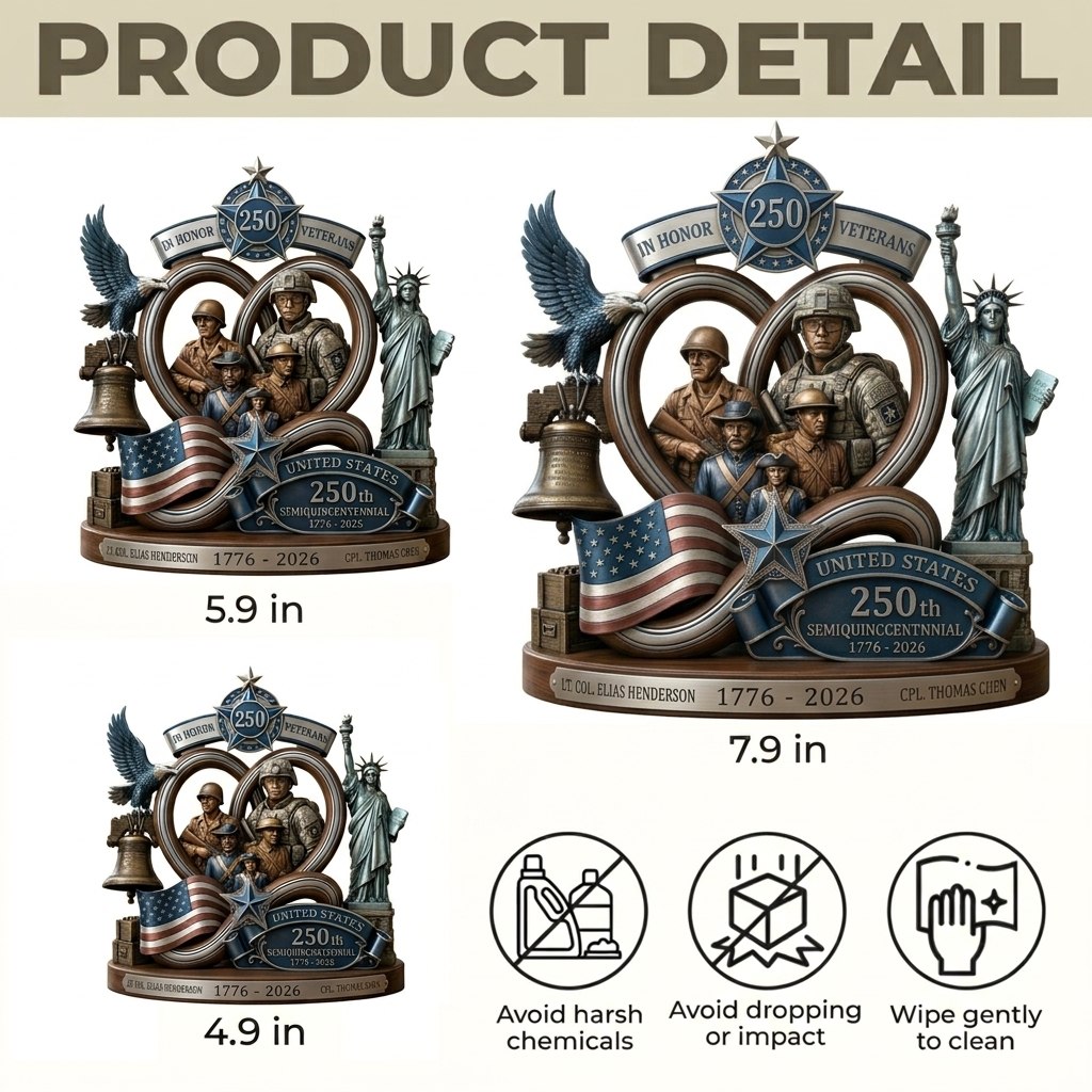 Personalized U.S. Army 250th USA Anniversary Decor – Custom Shaped Acrylic Plaque