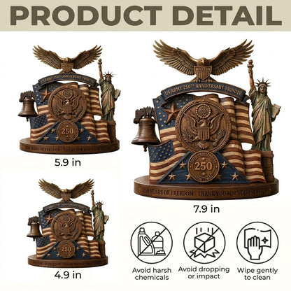 Personalized Army Veteran 250th USA Anniversary Decor – Custom Shaped Acrylic Plaque