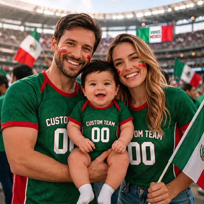 Personalized Southwestern Inspired Soccer Baby Bodysuit – Custom Name & Number Football Outfit