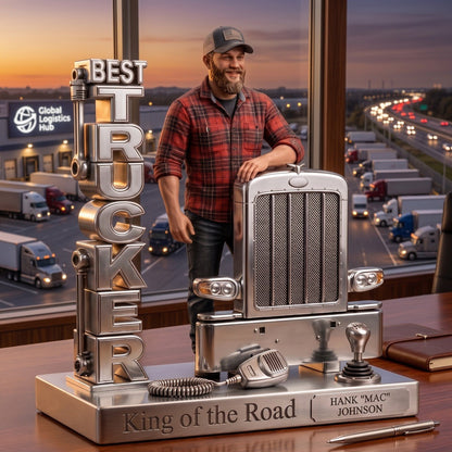 Best Trucker Ever - Personalized Truck Driver Custom Shaped Acrylic Plaque