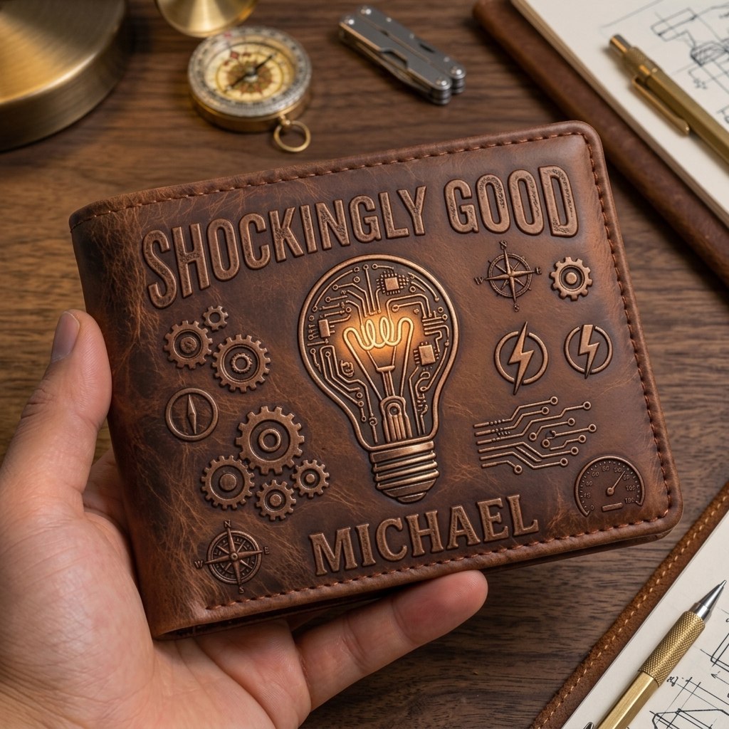 Legend Of The Volts - Personalized Electrician Wallet