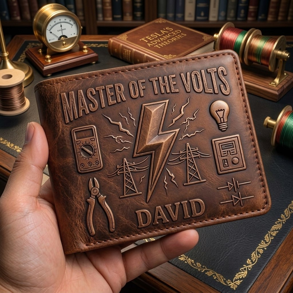 Legend Of The Volts - Personalized Electrician Wallet