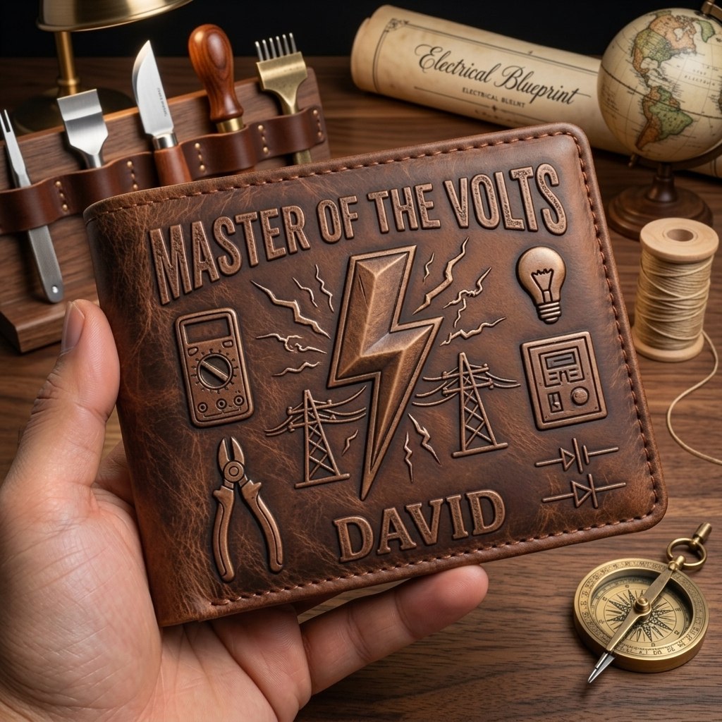 Legend Of The Volts - Personalized Electrician Wallet