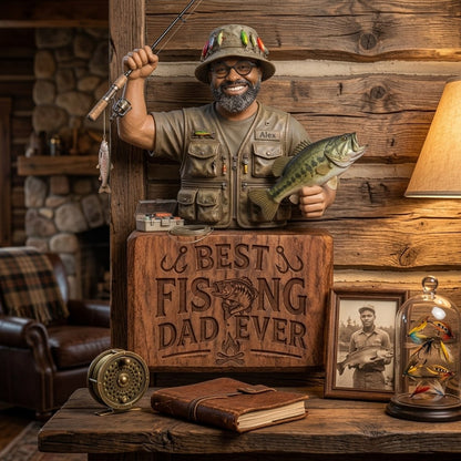 Best Fishing Dad Ever- Personalized Fishing Dad Wall Bottle Opener