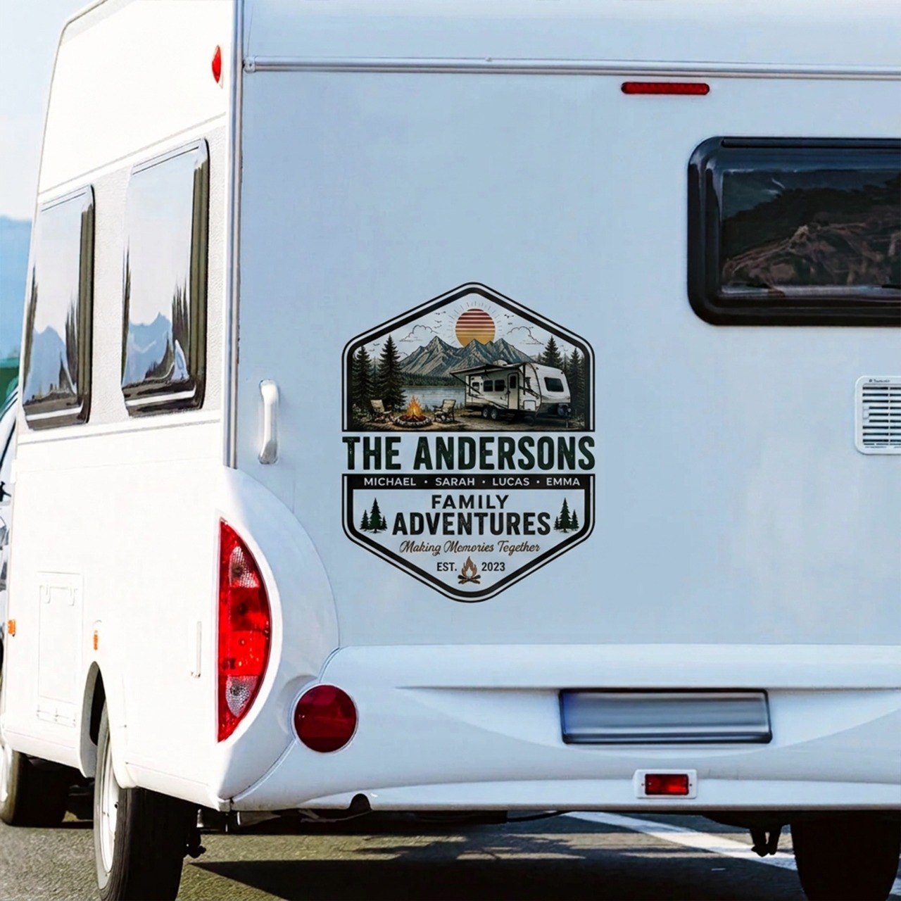 Family Adventures - Personalized RV Decal