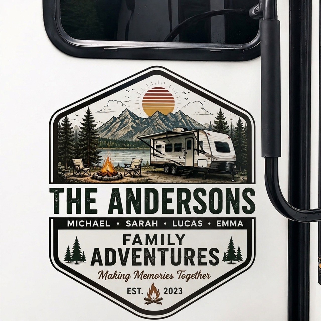 Family Adventures - Personalized RV Decal