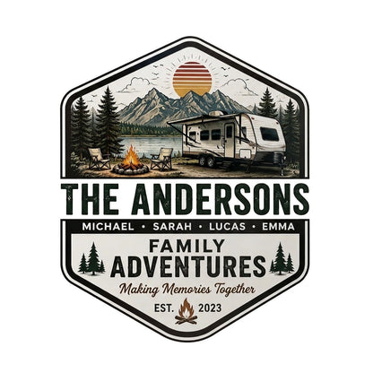 Family Adventures - Personalized RV Decal