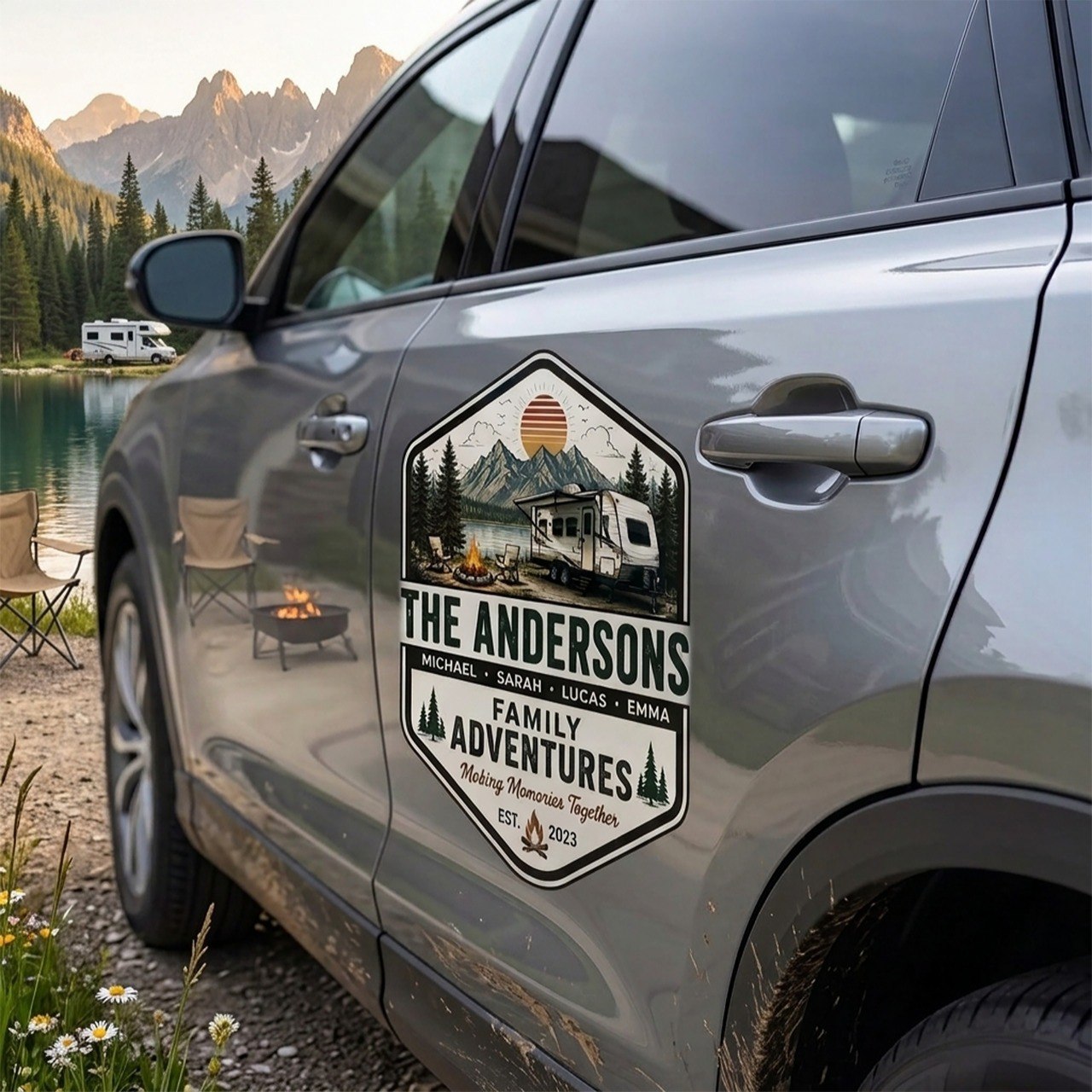 Family Adventures - Personalized RV Decal