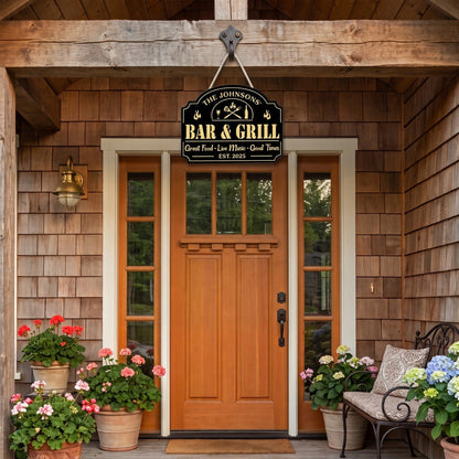 Great Time At Backyard - Personalized Custom Wood Sign