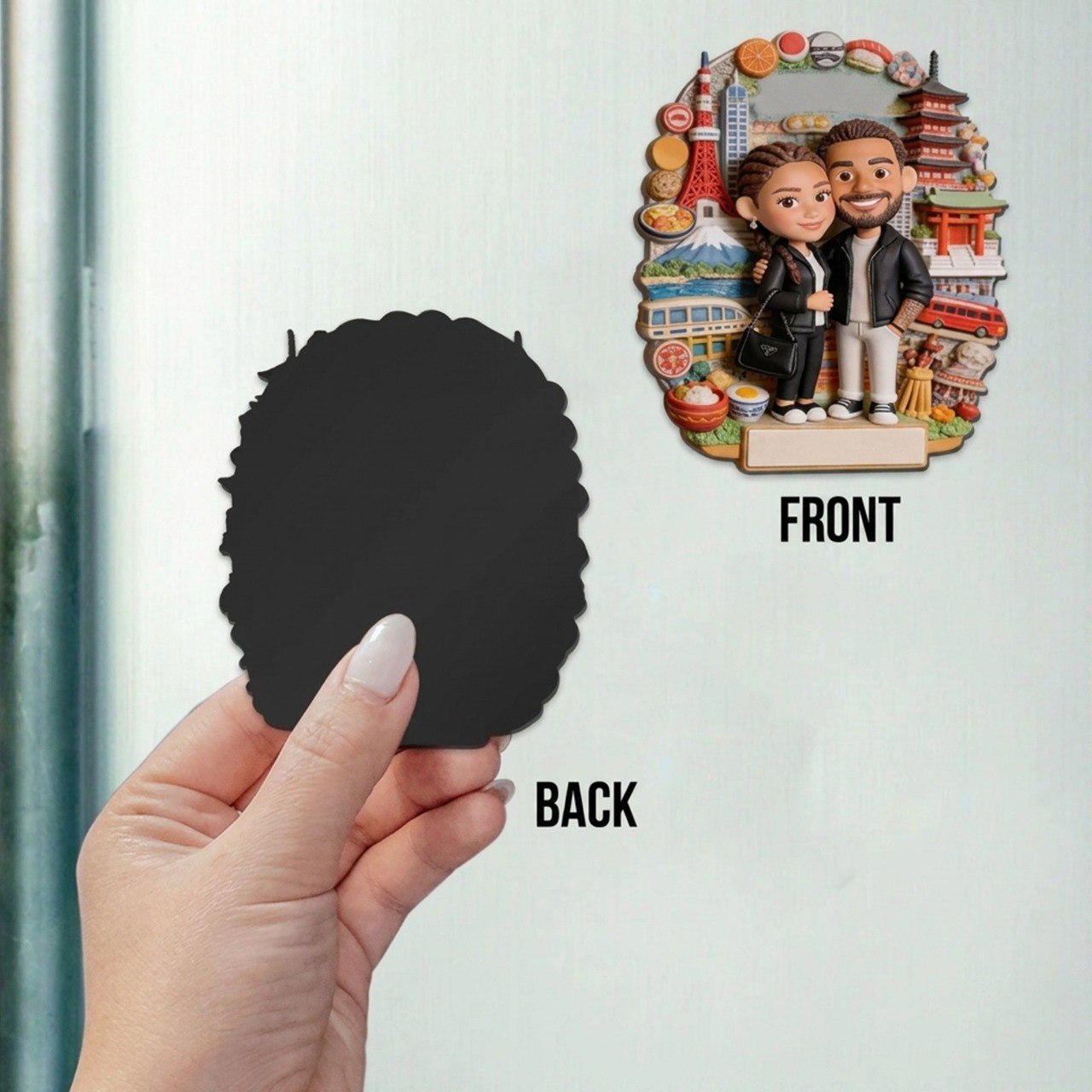 Couple Travel Memories - Personalized Travelling Magnet
