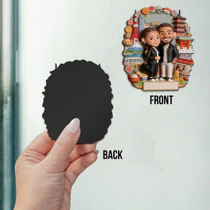 Couple Travel Memories - Personalized Travelling Magnet