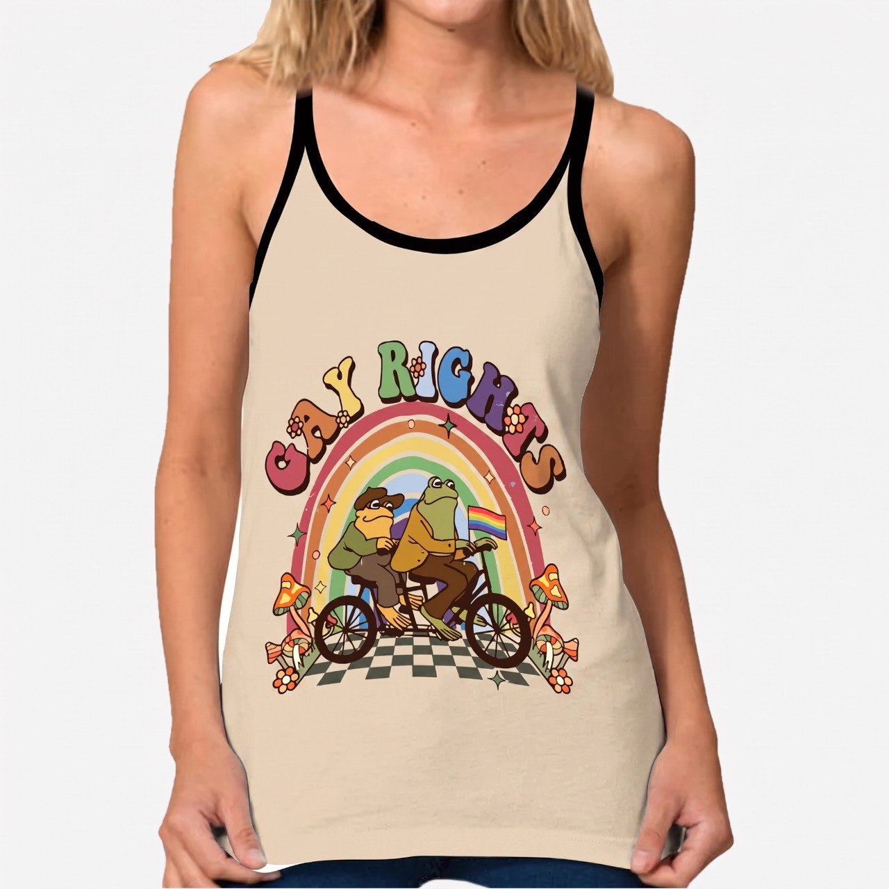 Gay Right - Personalized LGBT Support Cross Tank Top
