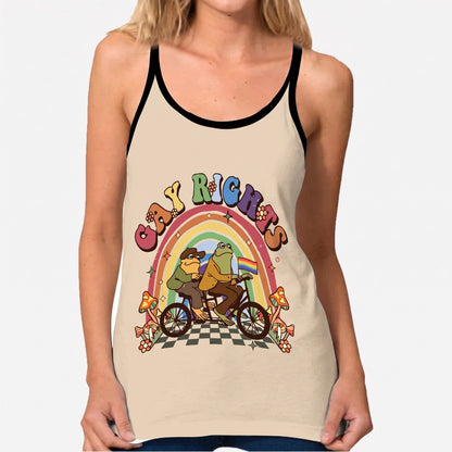 Gay Right - Personalized LGBT Support Cross Tank Top