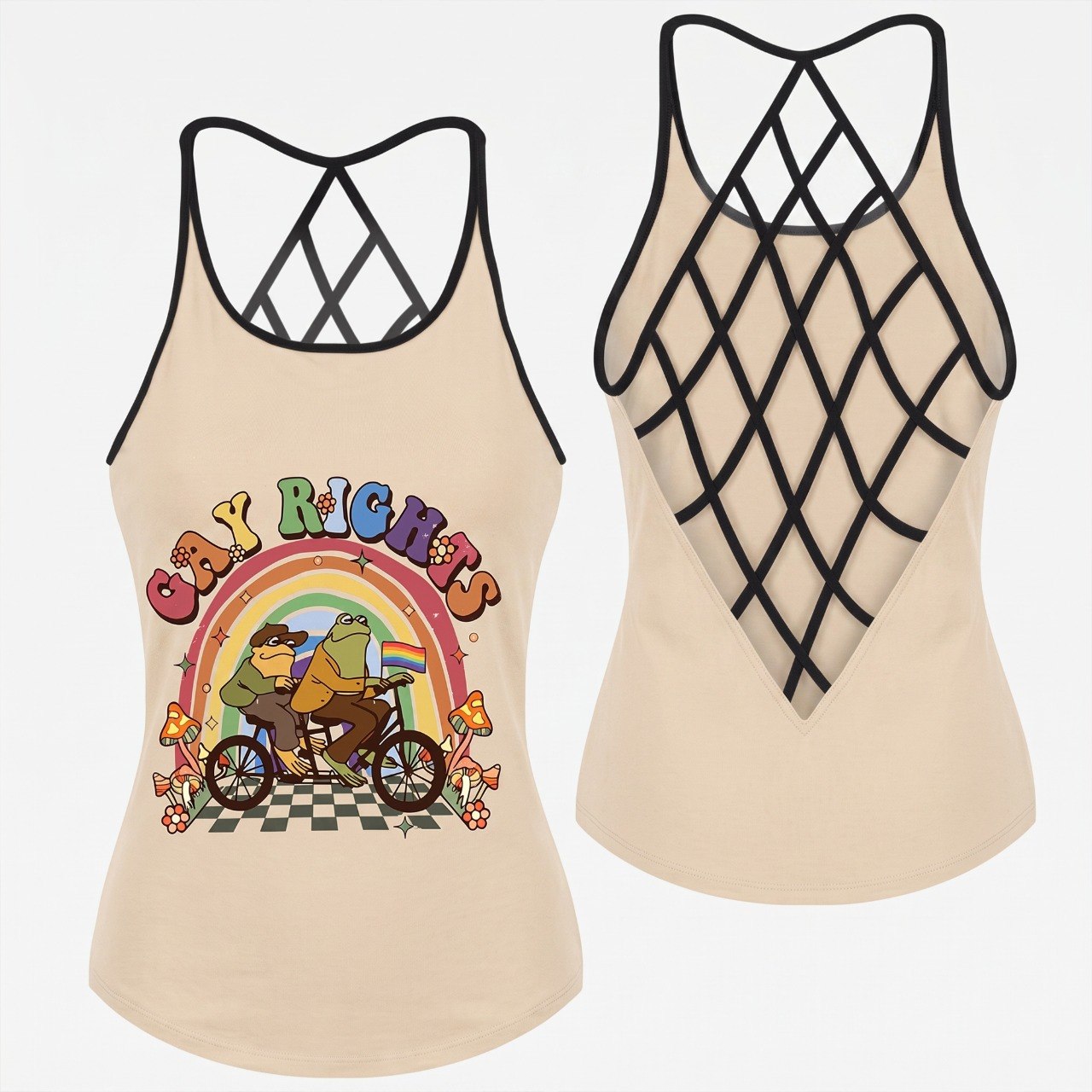 Gay Right - Personalized LGBT Support Cross Tank Top
