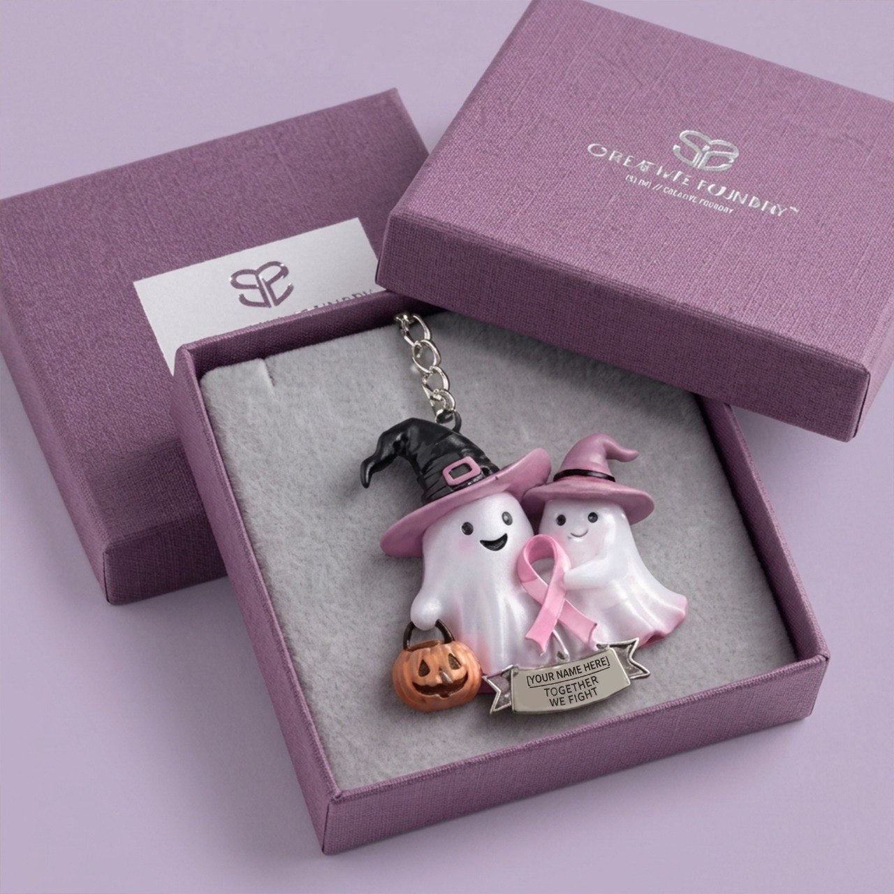 Breast Cancer Awareness - Personalized Breast Cancer Awareness Keychain