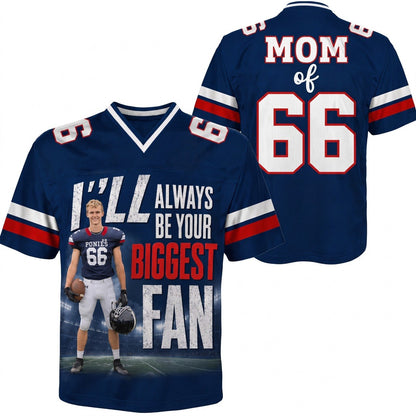 Custom Photo Football Game Day Football Jersey Gift For Football Lovers - Personalized Gift For Football Player