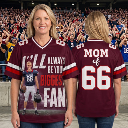 Custom Photo Football Game Day Football Jersey Gift For Football Lovers - Personalized Gift For Football Player