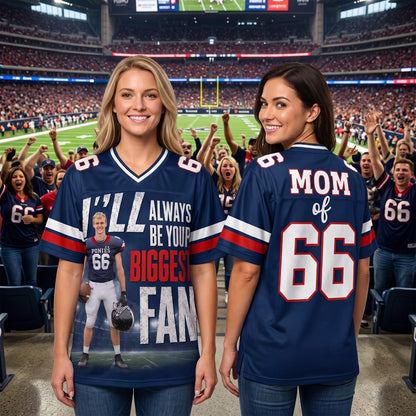 Custom Photo Football Game Day Football Jersey Gift For Football Lovers - Personalized Gift For Football Player