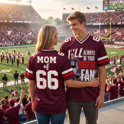 Custom Photo Football Game Day Football Jersey Gift For Football Lovers - Personalized Gift For Football Player