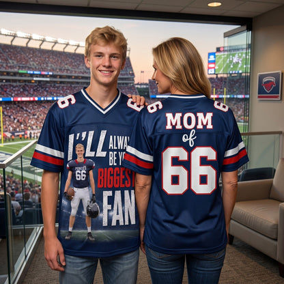 Custom Photo Football Game Day Football Jersey Gift For Football Lovers - Personalized Gift For Football Player