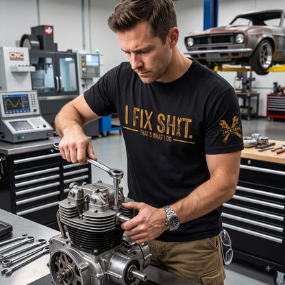 I Fix Sh!T That's What I Do - Funny Gifts For Men, Husband, Dad, Grandpa, Mechanic Handyman - Personalized Shirt