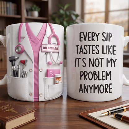 Physician Healing Hearts, Personalized Coffee Mug, Gift for Doctors