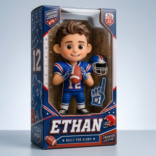 Personalized Football Custom Shaped Acrylic Plaque – Custom Name & Photo Football Keepsake Gift