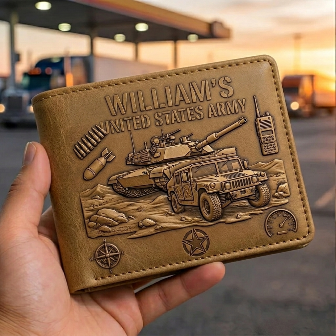 Legend Of The Battlefield - Personalized Army Veteran Wallet