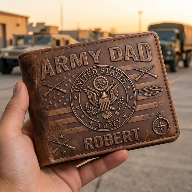 Legend Of The Battlefield - Personalized Army Veteran Wallet