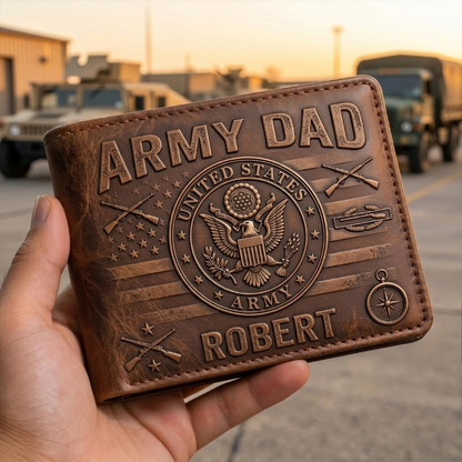 Legend Of The Battlefield - Personalized Army Veteran Wallet