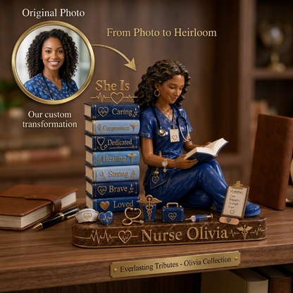 Personalized Nurse Acrylic Plaque – Custom Name Nurse Appreciation Gift, Inspirational Nursing Desk Decor