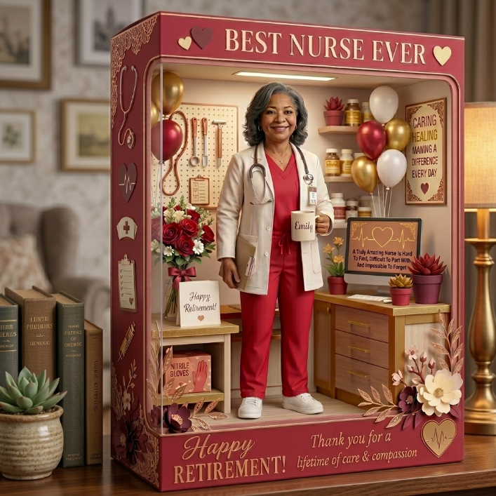 Best Nurse Ever - Personalized Nurse Retirement Custom Shaped Acrylic Plaque
