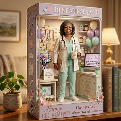 Best Nurse Ever - Personalized Nurse Retirement Custom Shaped Acrylic Plaque
