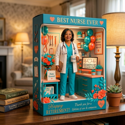 Best Nurse Ever - Personalized Nurse Retirement Custom Shaped Acrylic Plaque