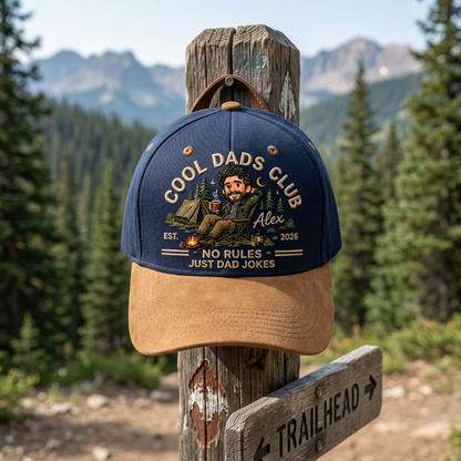Personalized Camping Dad Classic Cap – Custom Photo Outdoor Snapback Hat
