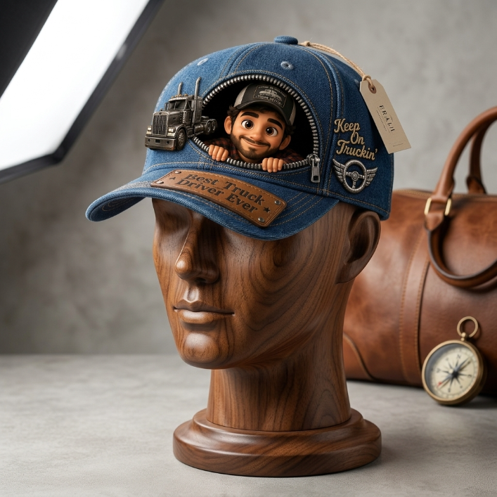 Personalized Truck Driver Cap – Best Truck Driver Ever Custom Printed Snapback Hat